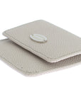 Sleek White Leather Condom Case Wallet