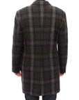 Sicilia Checkered Wool Blend Coat