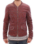 Exclusive Boxer Print Bordeaux Leather Jacket