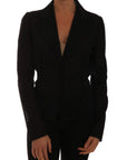 Semi-Transparent Darkgreen Nylon Blazer