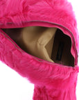 Elegant Pink Lambskin Fur Boots