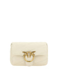 Elegant White Quilted Leather Shoulder Bag