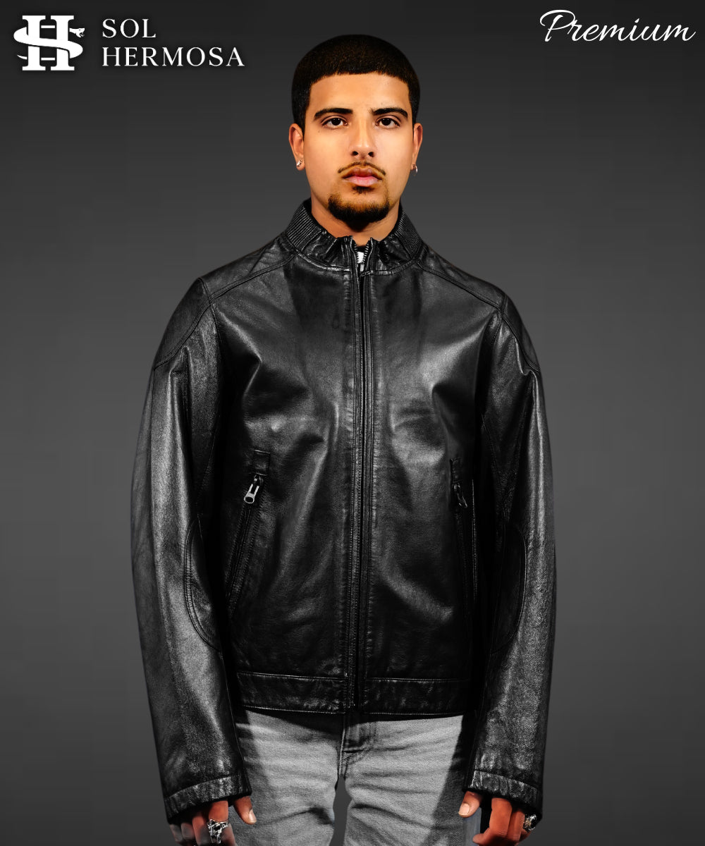Men&#39;s Oversized Leather Jacket - Mitch