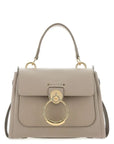 Elegant Motty Grey Calfskin Tess Handbag