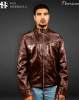 Men's Real Leather Jacket - Aether