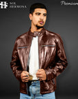 Leather Jacket For Men - Aether