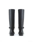 Equestrian Style Luxe Black Leather Boots