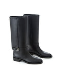 Equestrian Style Luxe Black Leather Boots