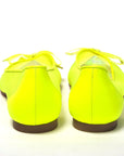 Fluro Yellow Flat Point Toe Shoe