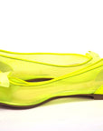 Fluro Yellow Flat Point Toe Shoe