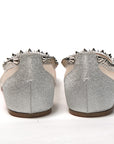 Silver Flat Point Toe Shoe