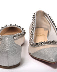 Silver Flat Point Toe Shoe