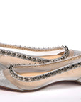 Silver Flat Point Toe Shoe