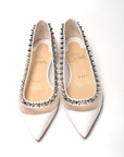 Bianco White silver Flat Point Toe Shoe