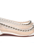 Bianco White silver Flat Point Toe Shoe