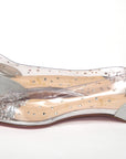 Silver Crystals Flat Point Toe Shoe