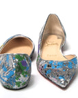 Multicolor Silver Flat Point Toe Shoe