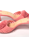 Operette Salmon Strappy Kitten Heel sandal