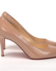 Nude Round Toe High Pump Shoe