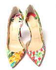 Multicolor Flower Printed High Heels Pumps Shoes