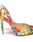 Multicolor Flower Printed High Heels Pumps Shoes