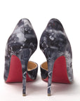 Multicolor Denim Print High Heels Pumps