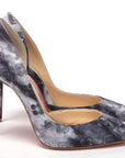 Multicolor Denim Print High Heels Pumps