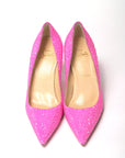 Hot Pink Embellished High Heels Pumps