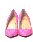 Hot Pink Embellished High Heels Pumps