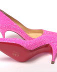 Hot Pink Embellished High Heels Pumps