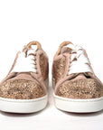 Antoinette Rose Gold Embellished Sneakers