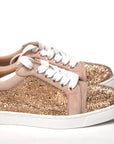 Antoinette Rose Gold Embellished Sneakers