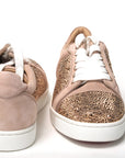 Antoinette Rose Gold Embellished Sneakers