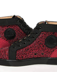 Red Black Louis Junior Spikes  Sneaker Shoes