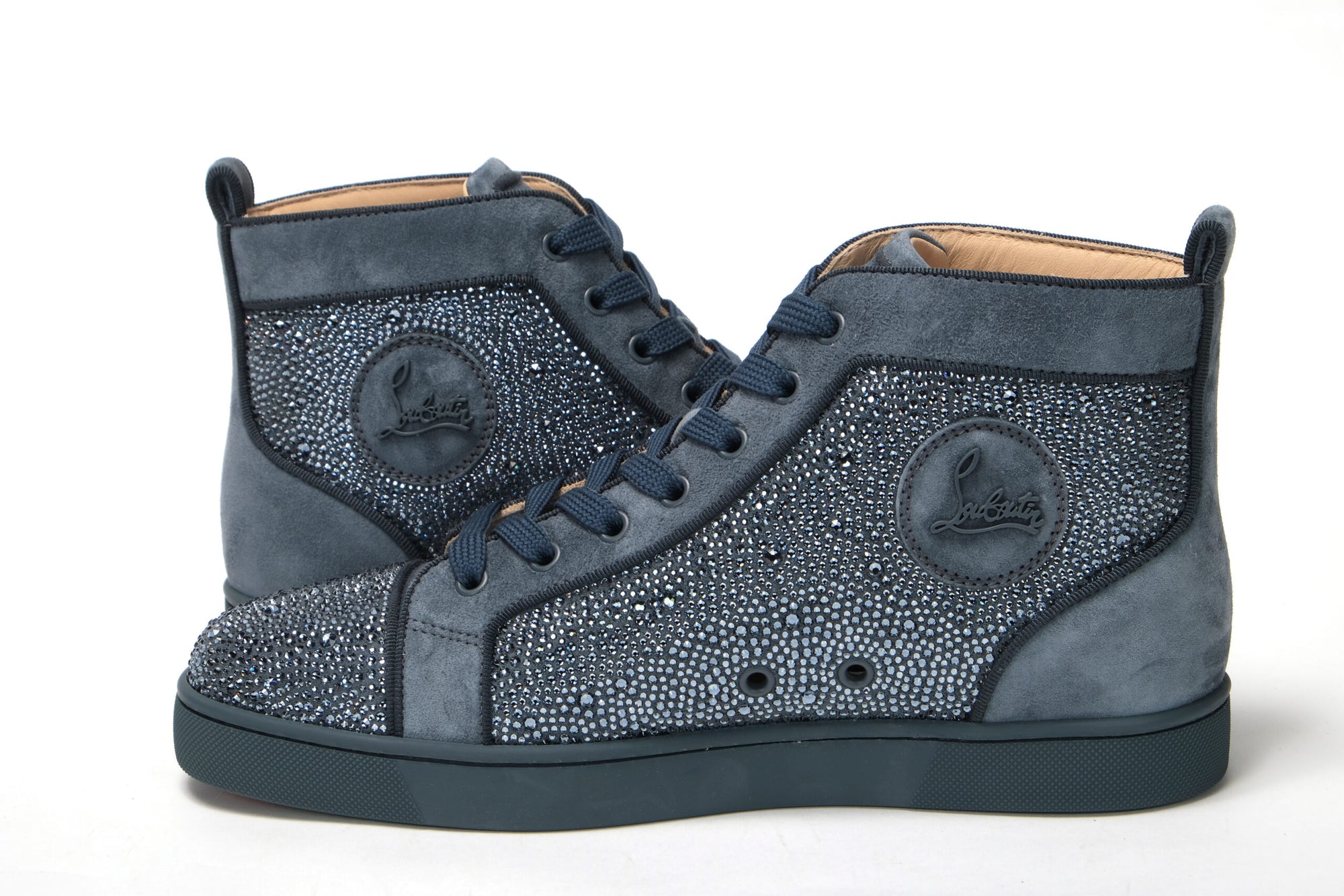 Blue Louis Junior Spikes Sneaker Shoes