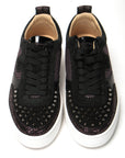 Version Black Happy Rui Spikes Flat Shoes