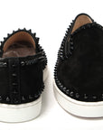 Black Pik Boat Flat Veau Shoes