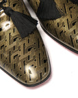 Black/Gold Officialito Flat Shoes