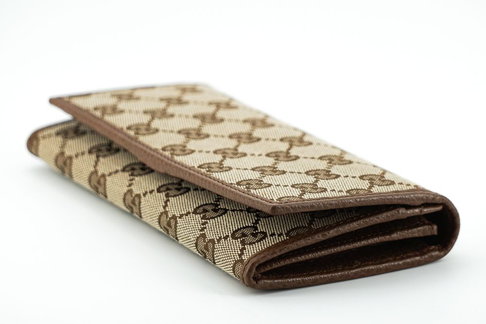 Elegant Two-Tone Leather Canvas Wallet