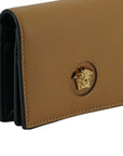 Elegant Compact Leather Wallet in Brown