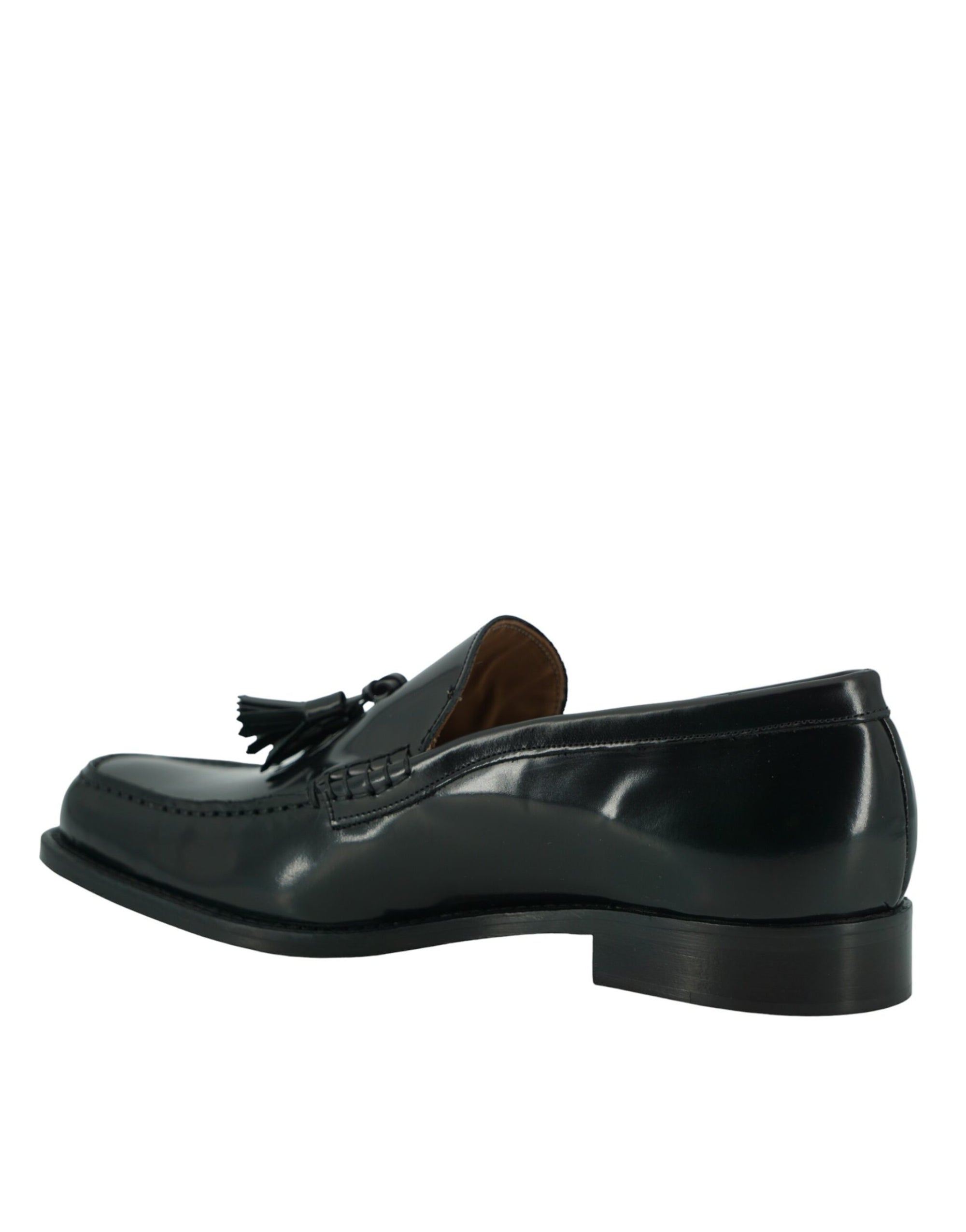 Elegant Black Calf Leather Loafers - Men&#39;s Classic Footwear