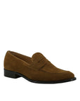 Elegant Tan Brown Suede Loafers for Men