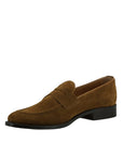 Elegant Tan Brown Suede Loafers for Men