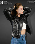 Women's Genuine Leather Jacket - Hestia