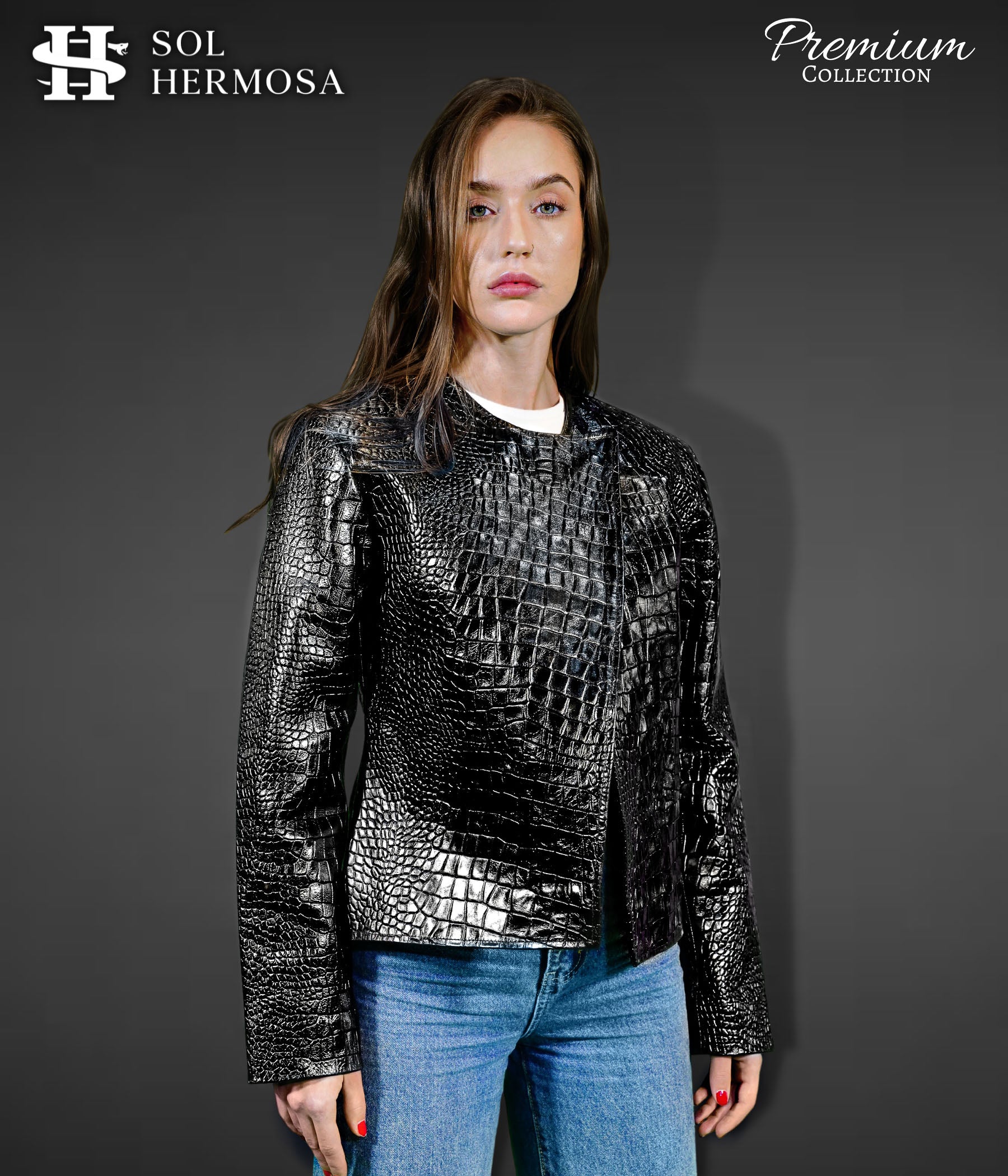 Women&#39;s Leather Jacket - Hestia