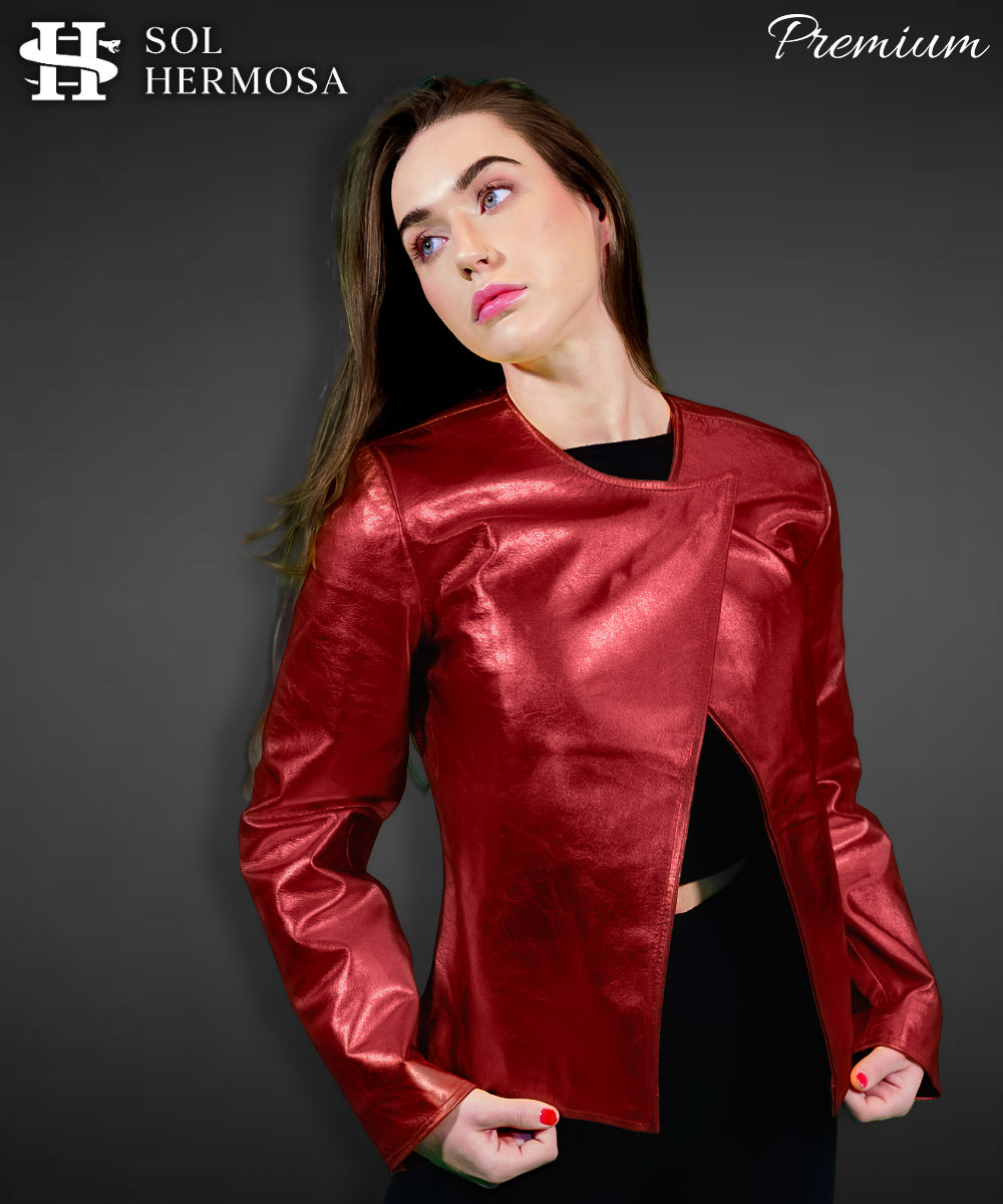 Leather Jacket For Women - Hestia