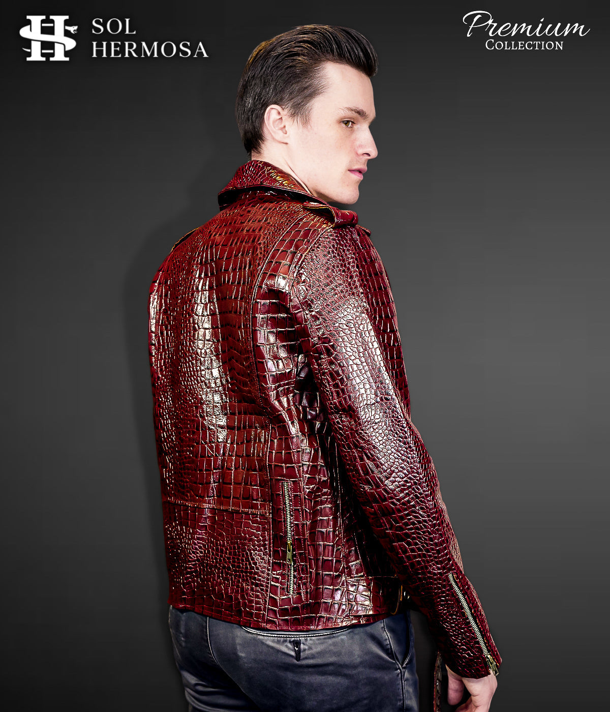 Classic Leather Jacket For Men - Hermes