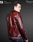 Classic Leather Jacket For Men - Hermes