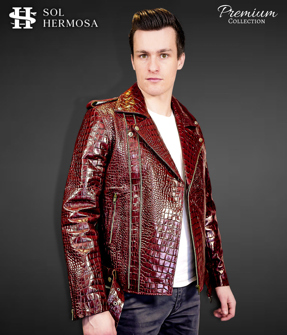 Men&#39;s Leather Jacket - Hermes