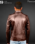 Men's Real Leather Jacket - Hermes